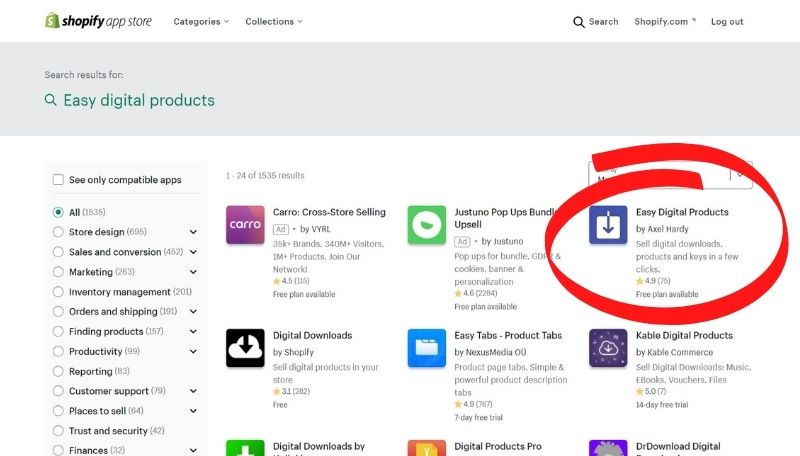 how to add digital products to shopify