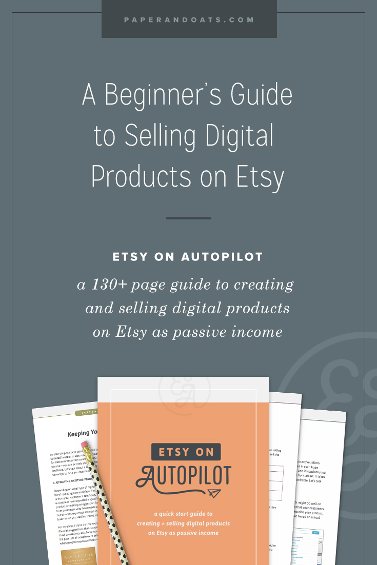 how to create passive income from etsy digital products