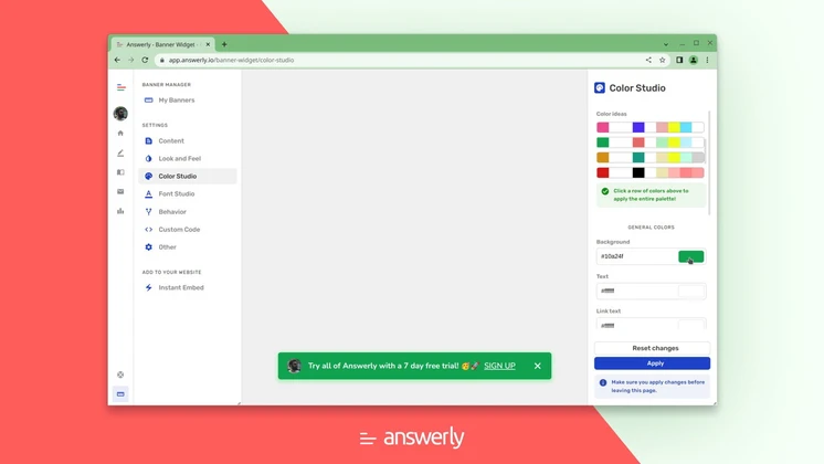 answerly banner review