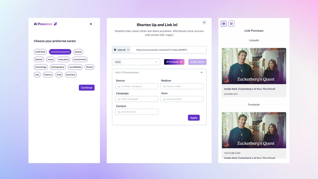 CutMe Short Features