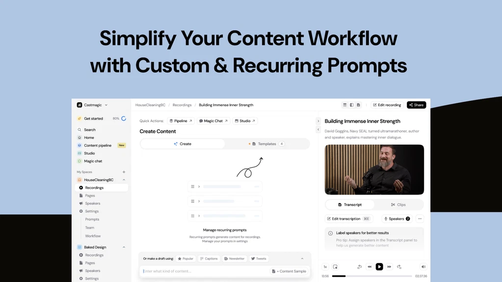 Core Features of Castmagic